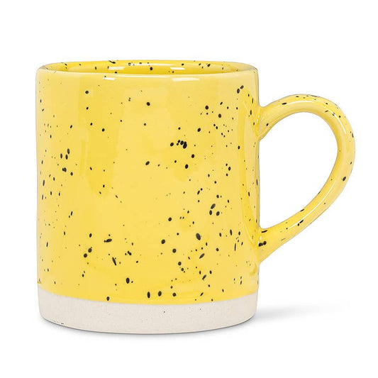 Speckled Mug-Ylw-3.75"H(13oz)