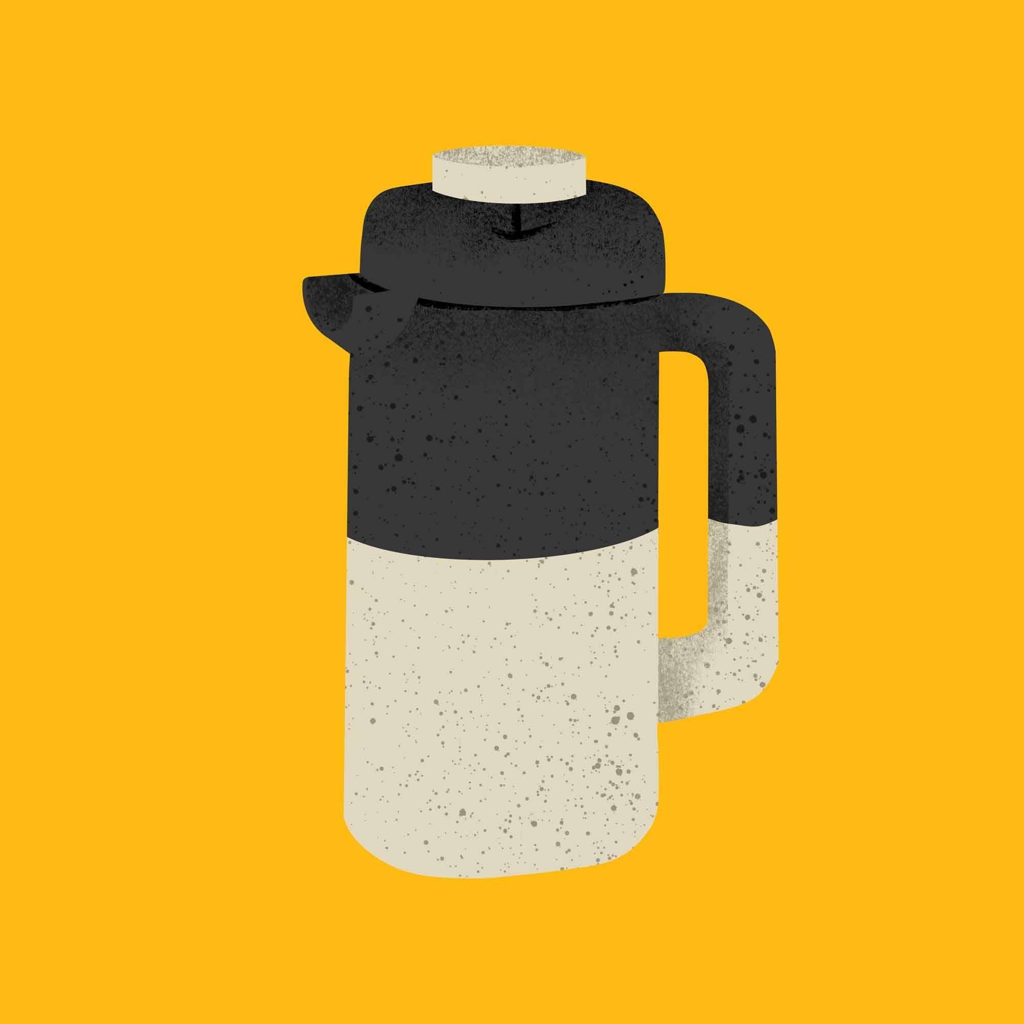 Ceramic French Press Print (8x10)