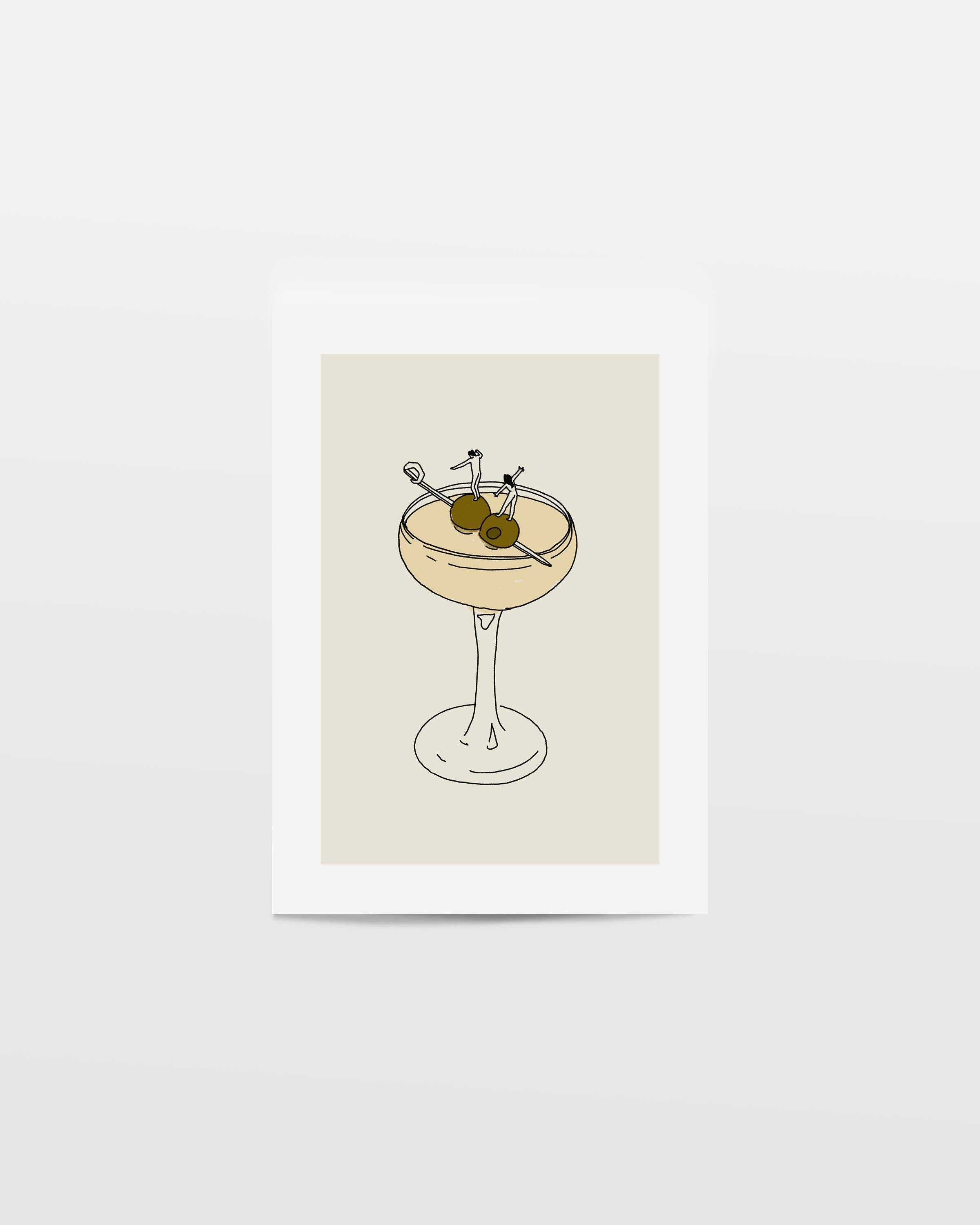 Classic Cocktail Wall Art: 11x14