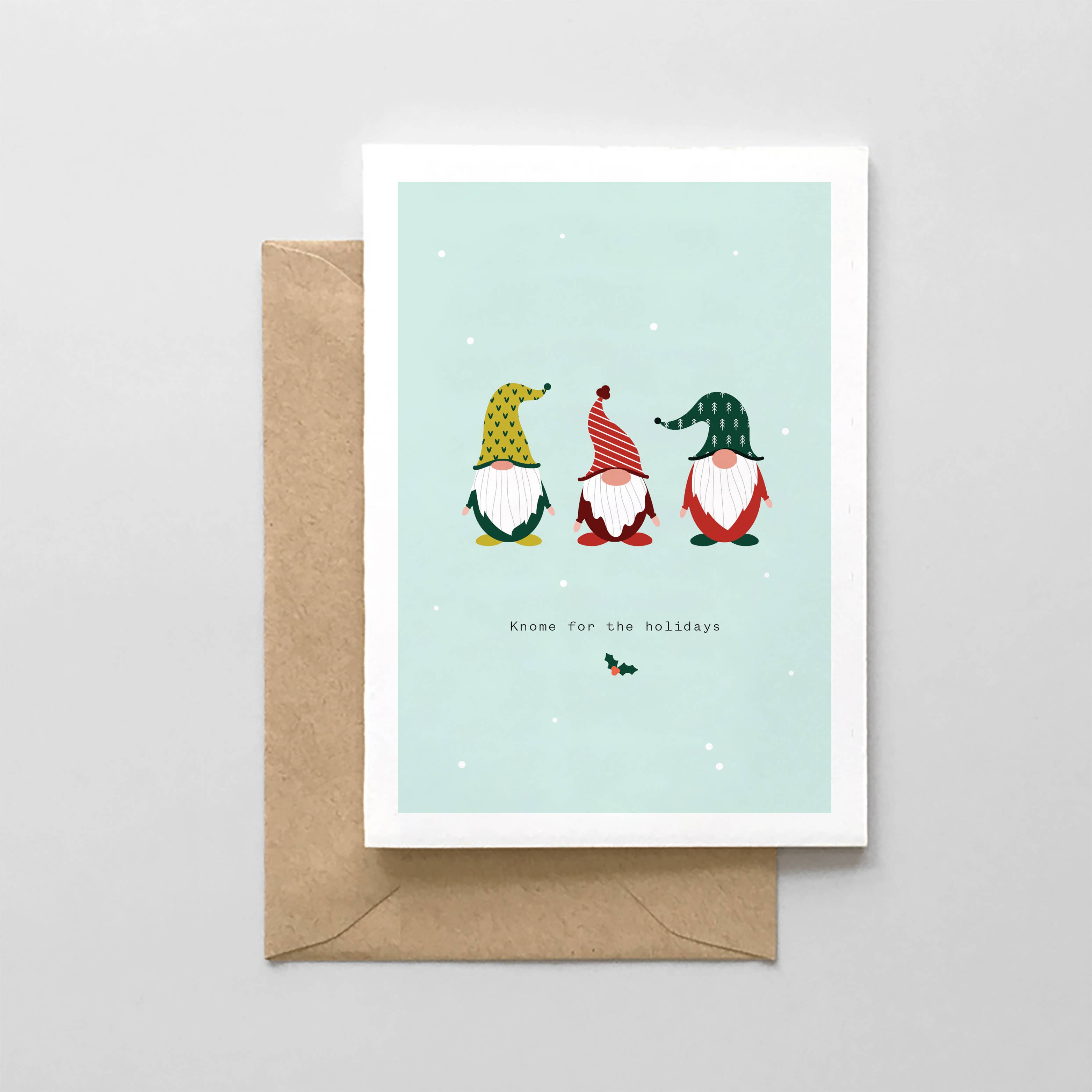 Gnome For The Holidays Card