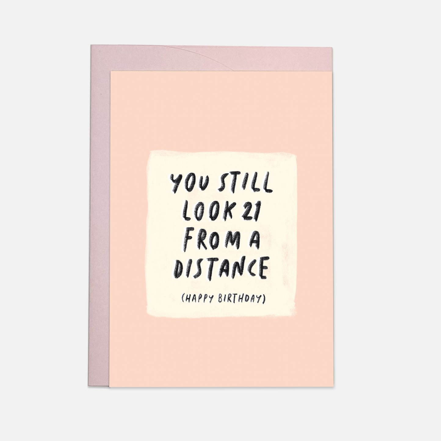 21 distance greeting card