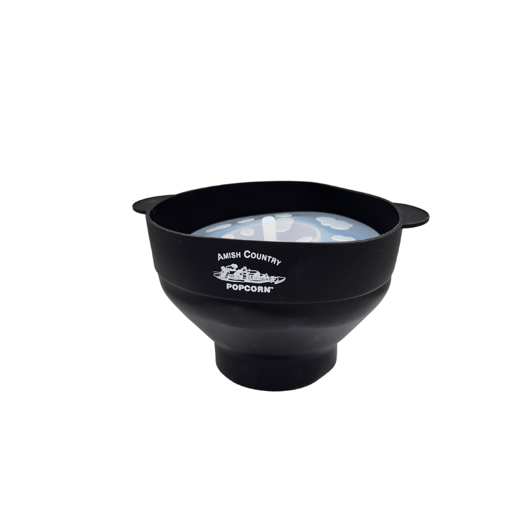 Silicone Microwave Popper: Black