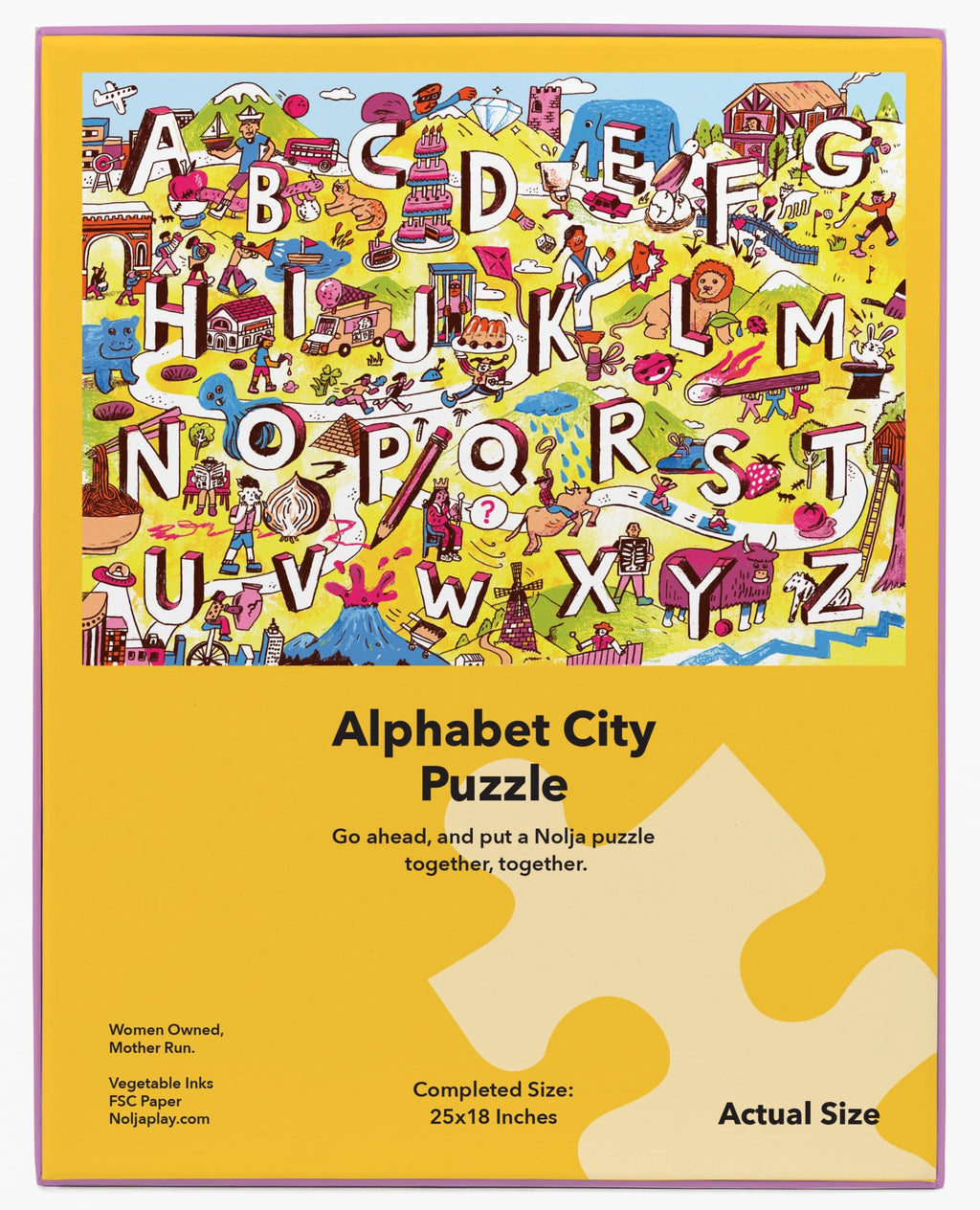 Nolja Alphabet City 36 Piece Jigsaw Puzzle