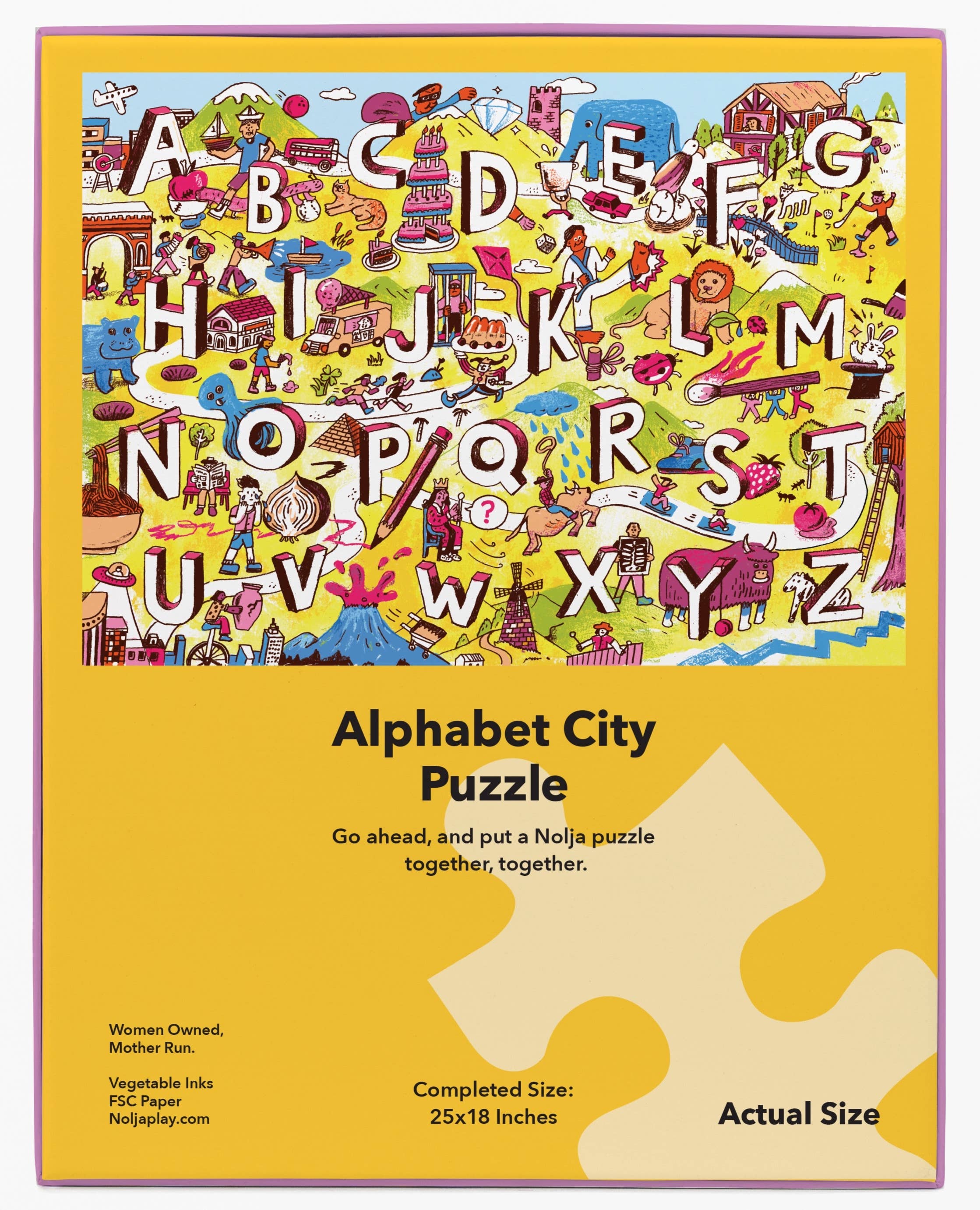 Nolja Alphabet City 36 Piece Jigsaw Puzzle