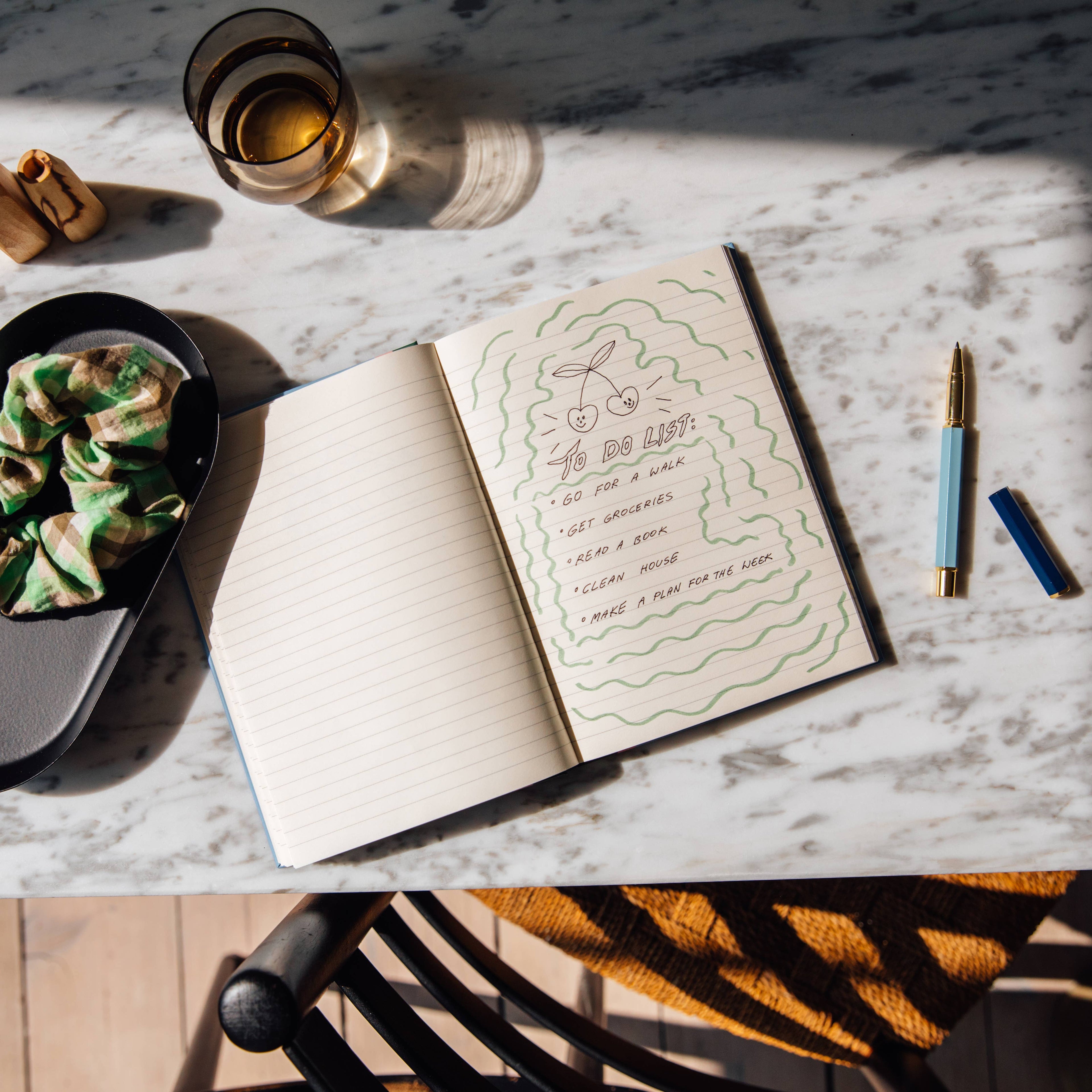 Lined Notebook, A5 Hardcover - Joy