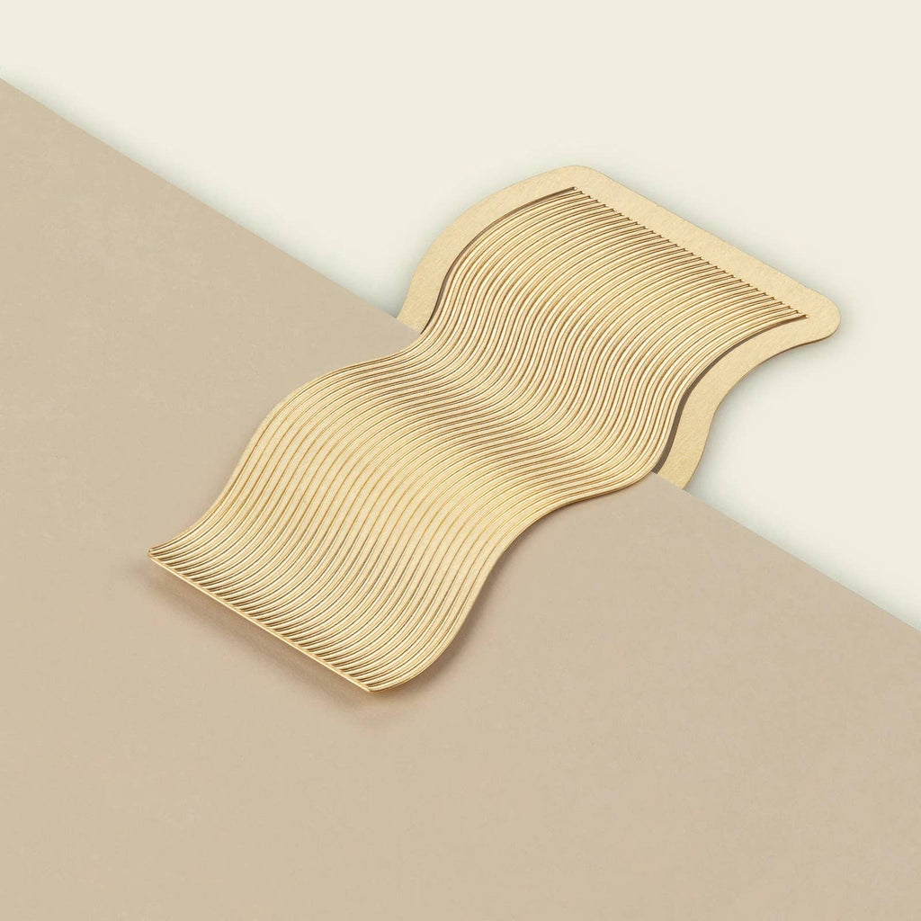 Wave Metal Bookmark