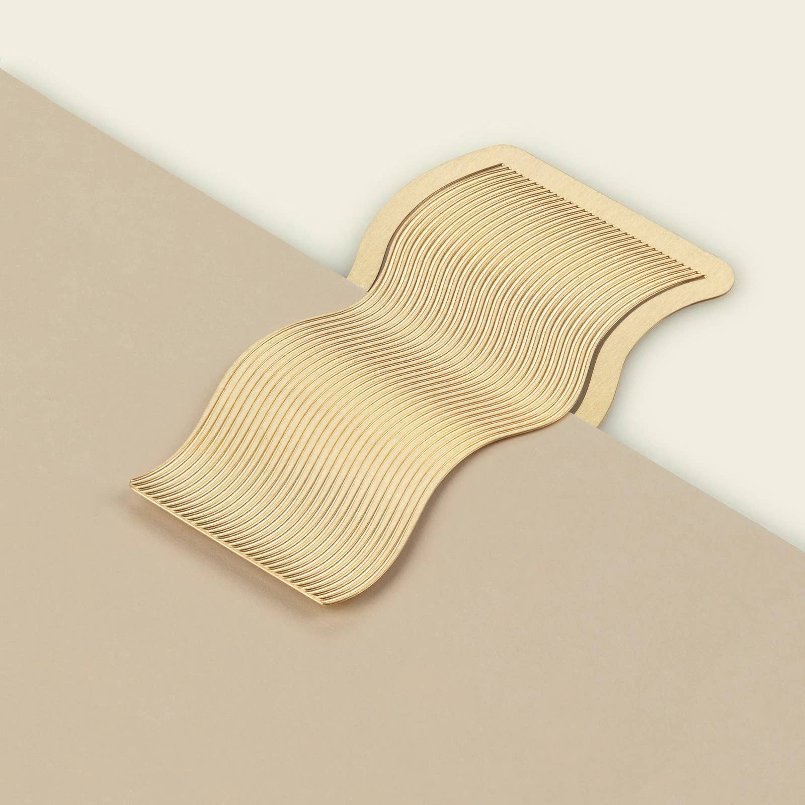 Wave Metal Bookmark