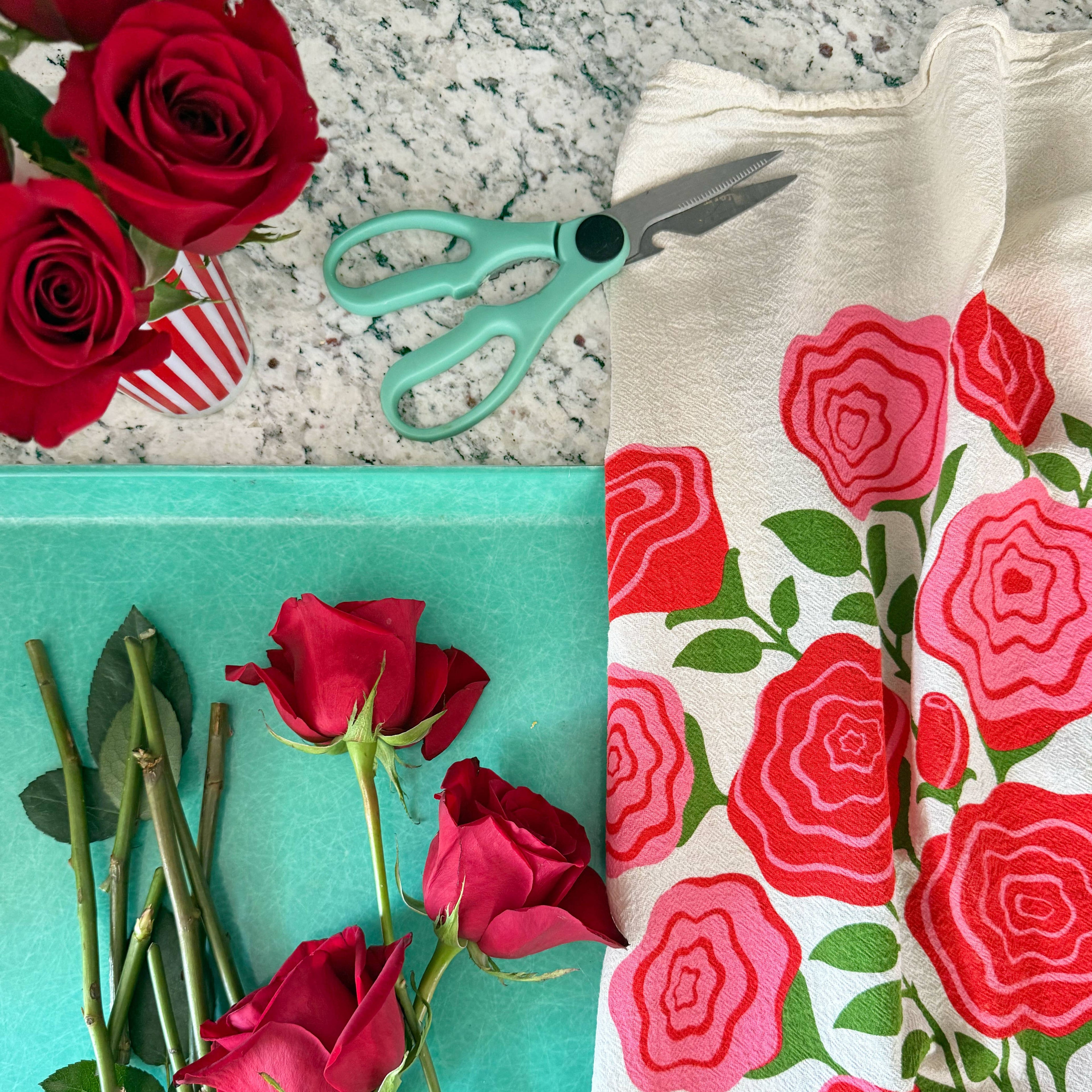 Rose Tea Towel