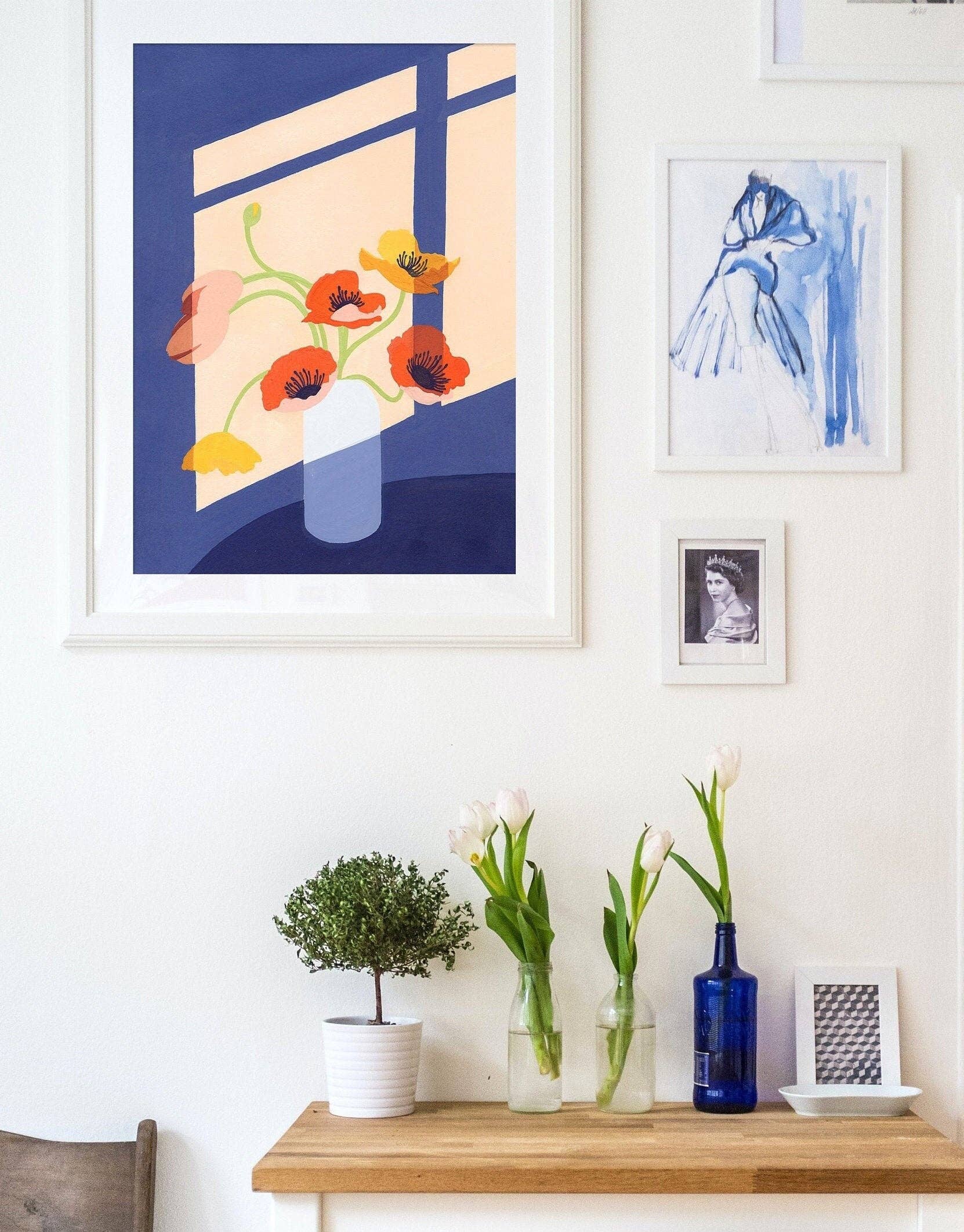 Poppies Art Print: 8x10