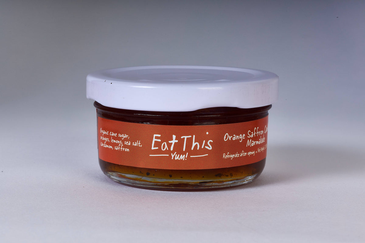 Orange Saffron Cardamom Marmalade : 7 OZ
