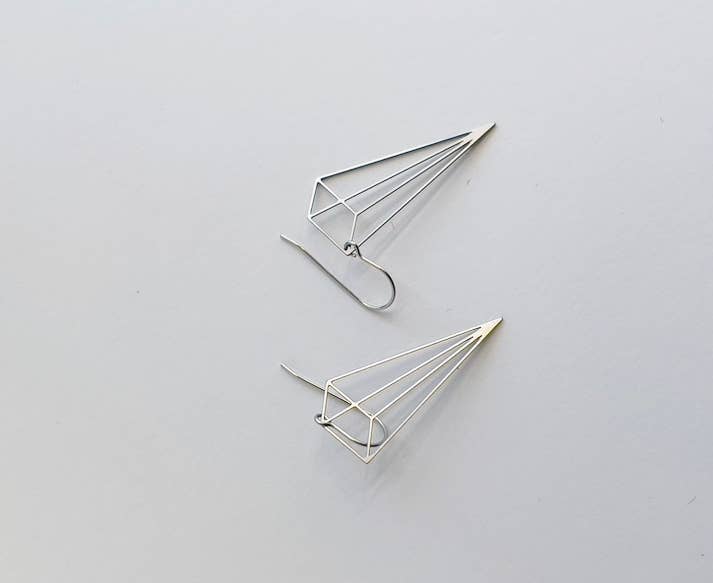 Tall Pyramid Earrings
