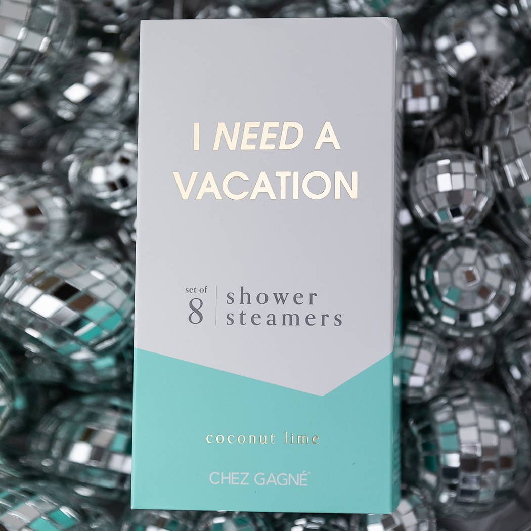 I Need A Vacation Shower Steamers - Coconut Lime - Set of 8