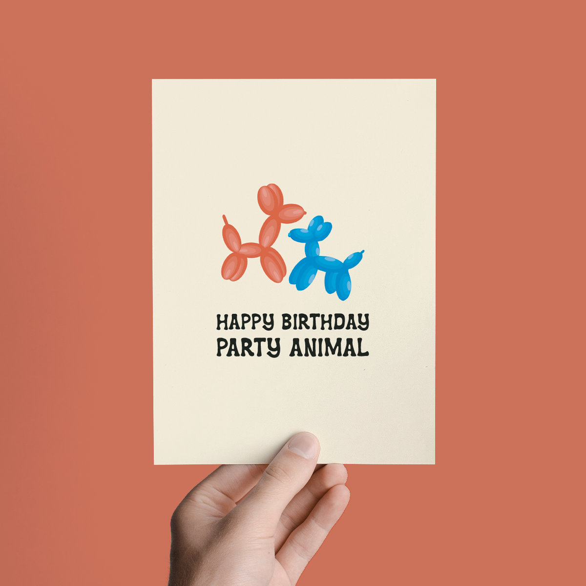 Happy Birthday Party Animal Greeting Card