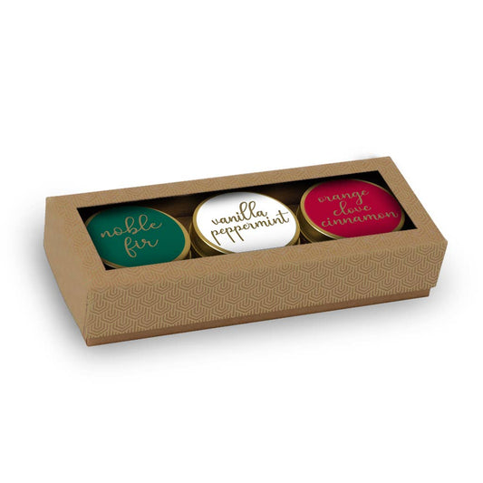 Holiday Gift Set | Three 2 oz. Scented Tin Candles