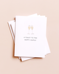 Champagne Toast Wedding Card