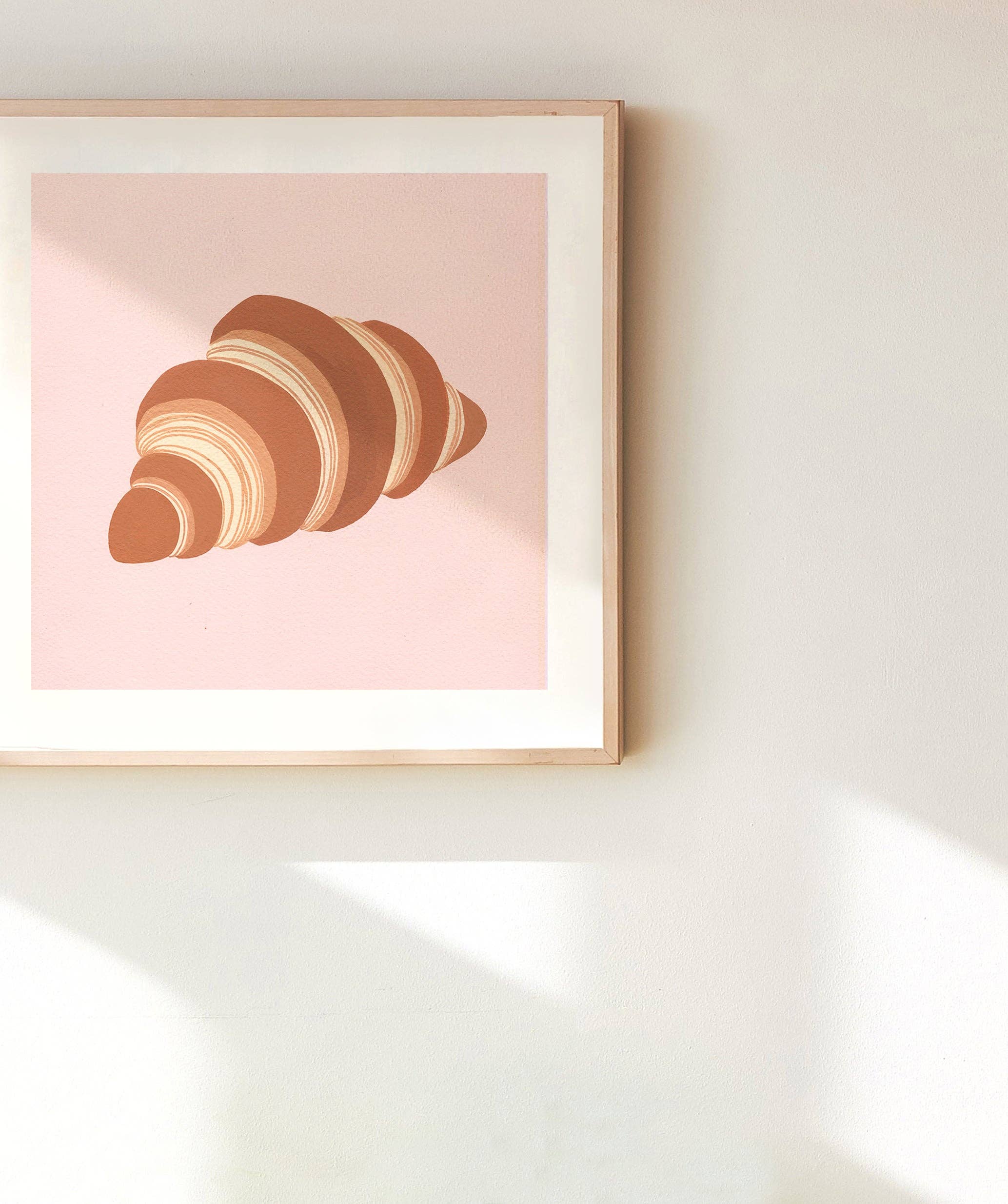 Croissant Art Print: 8x10