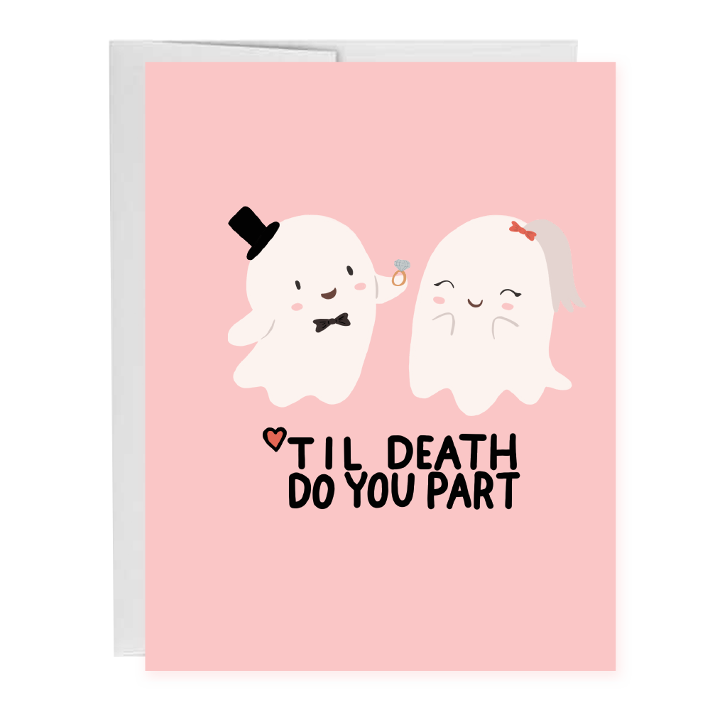 Til Death Do You Part Wedding Congratulations Greeting Card