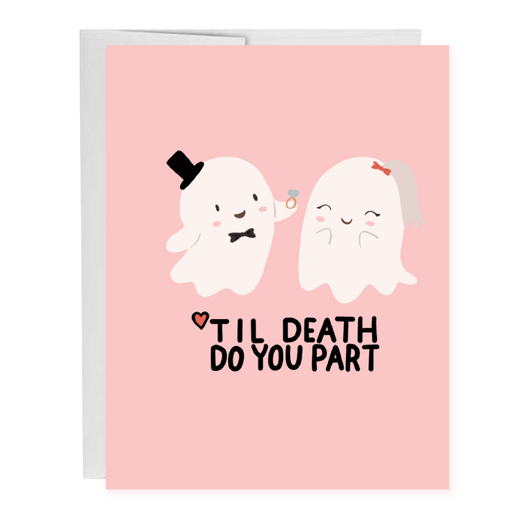 Til Death Do You Part Wedding Congratulations Greeting Card
