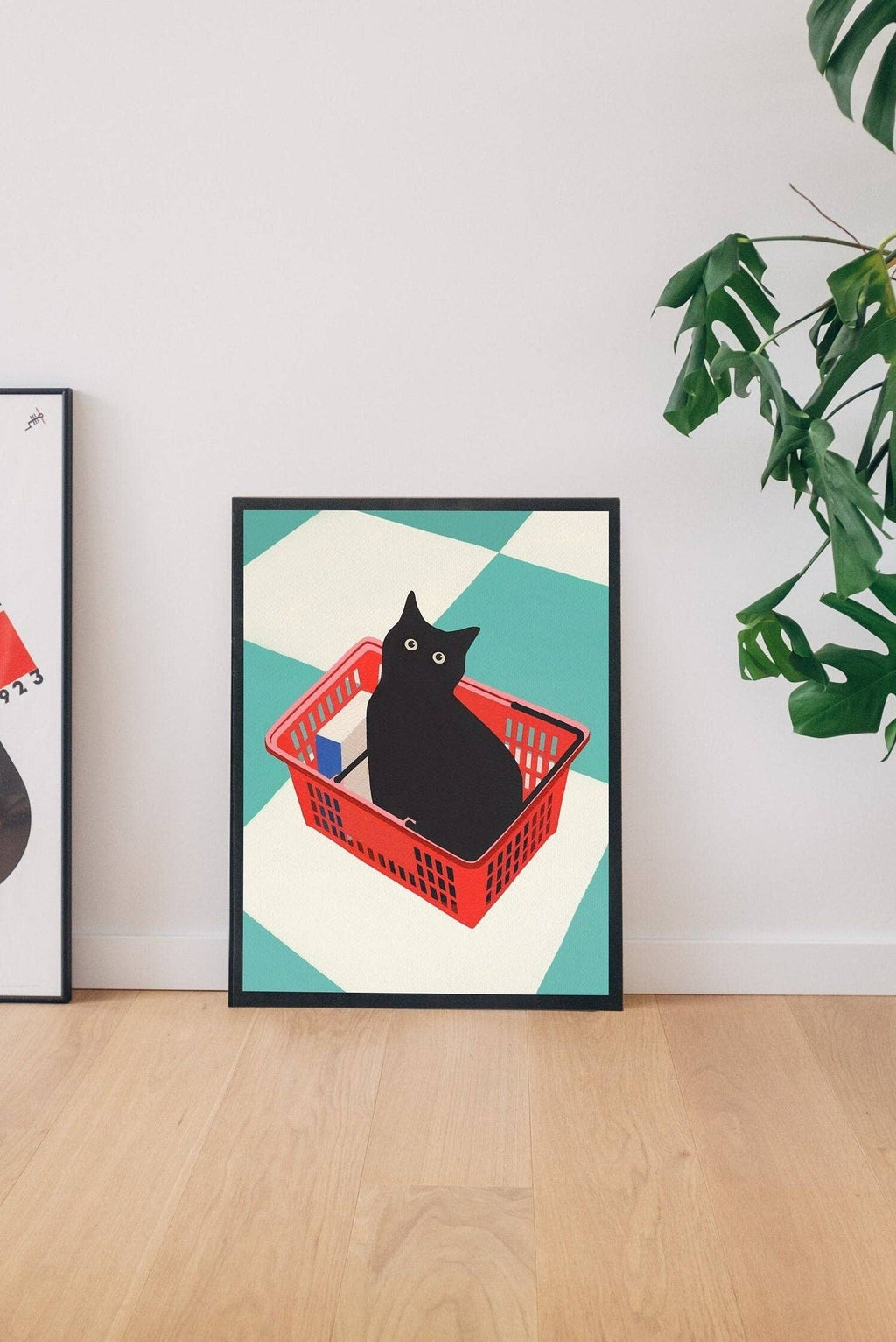 Black Cat Art Print: 11x14 Inches