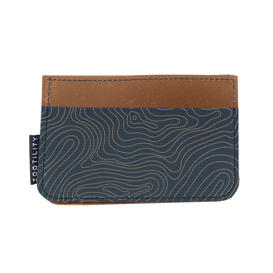 Card Holder Wallet - Prints: No. 92 (Navy Map)