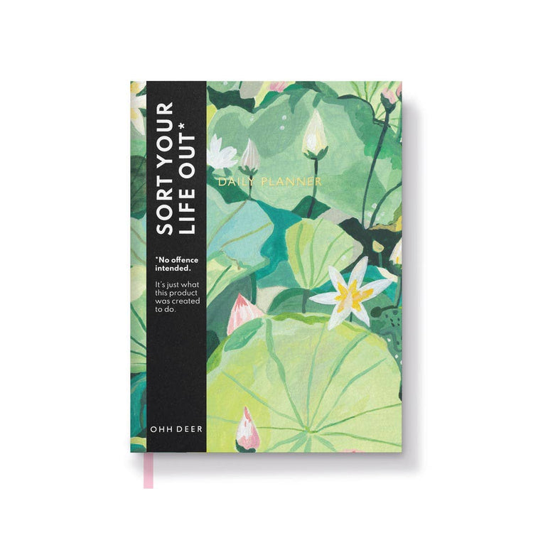 Waterlilies Fabric Daily Planner