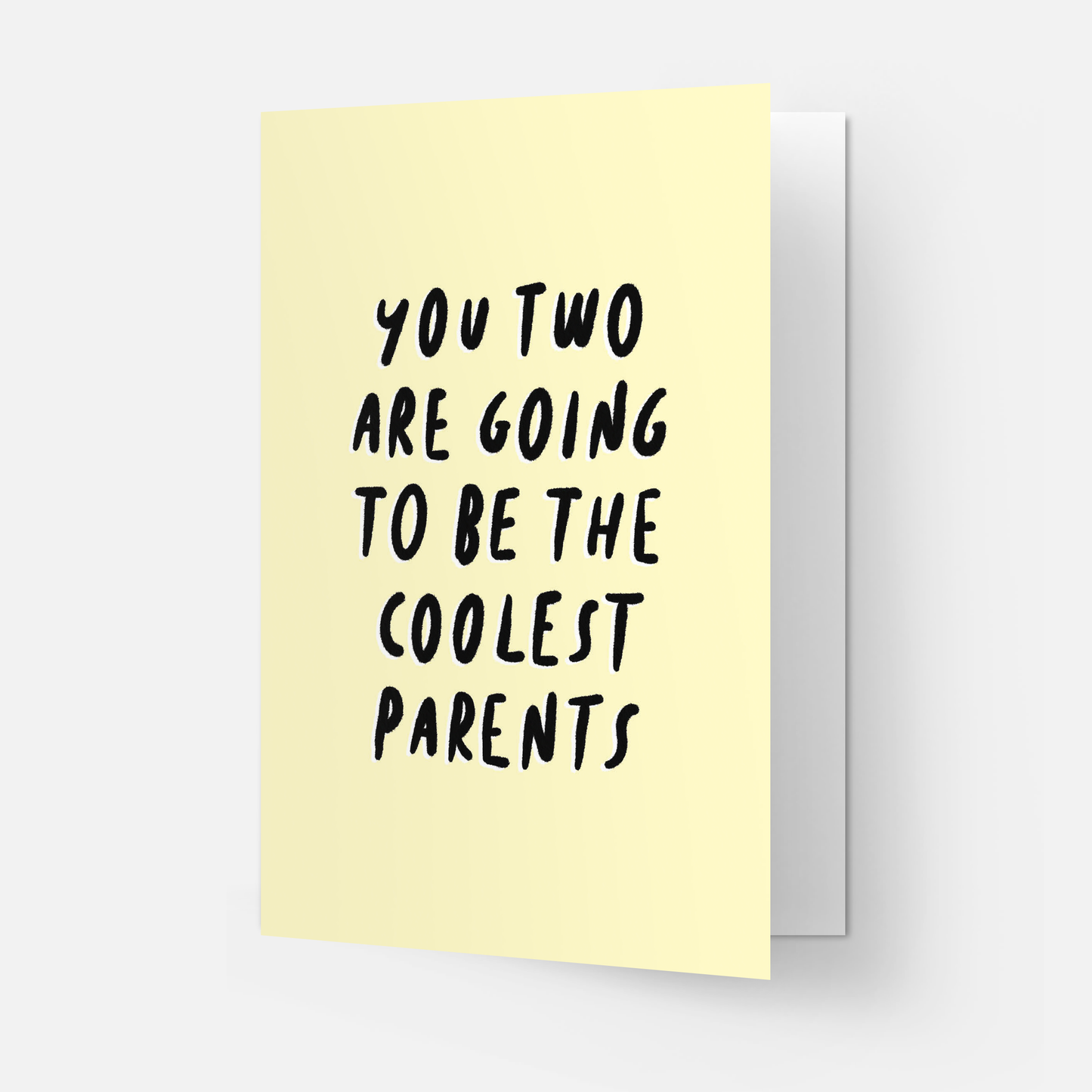 Coolest parents greeting card