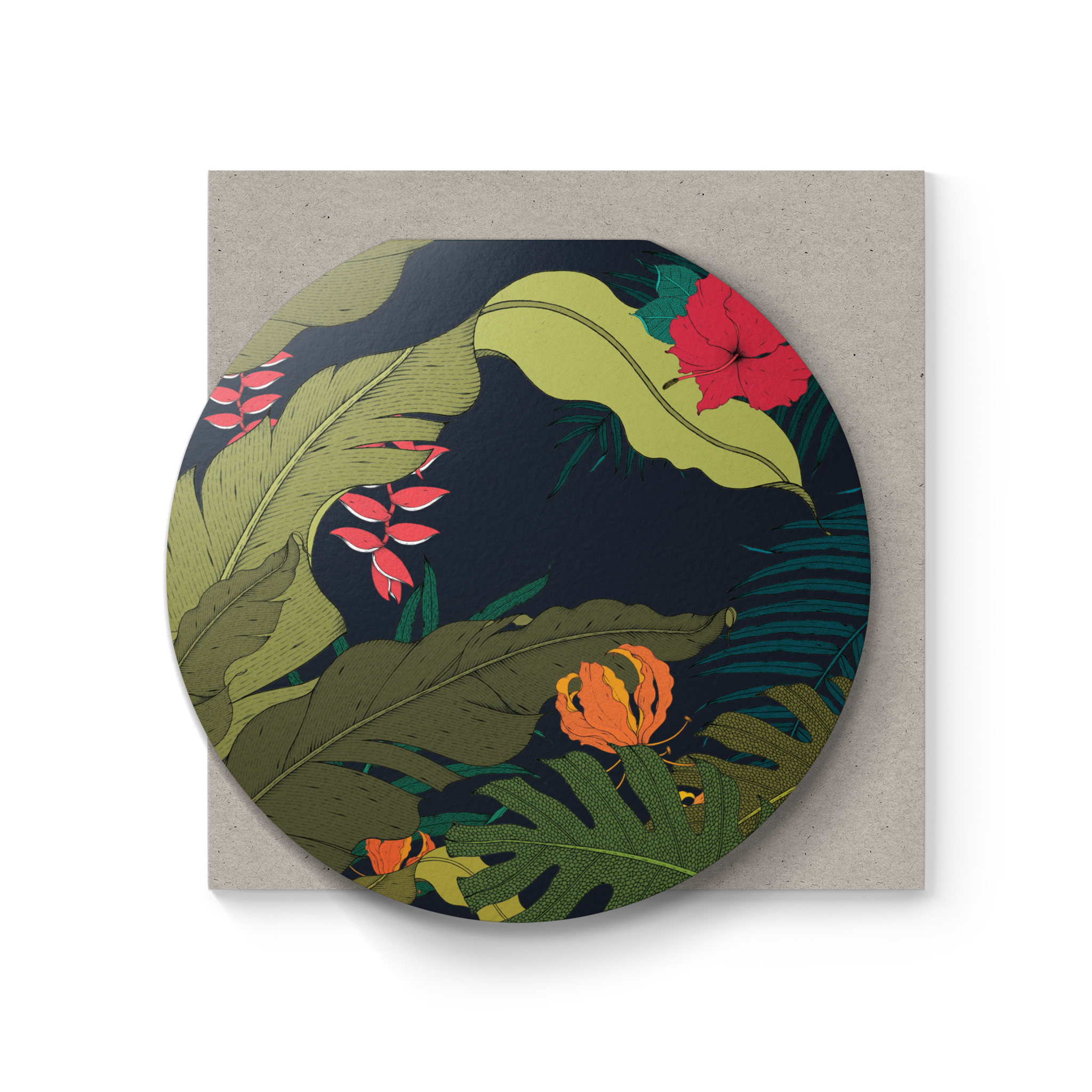 Midnight Tropics Clamshell Card