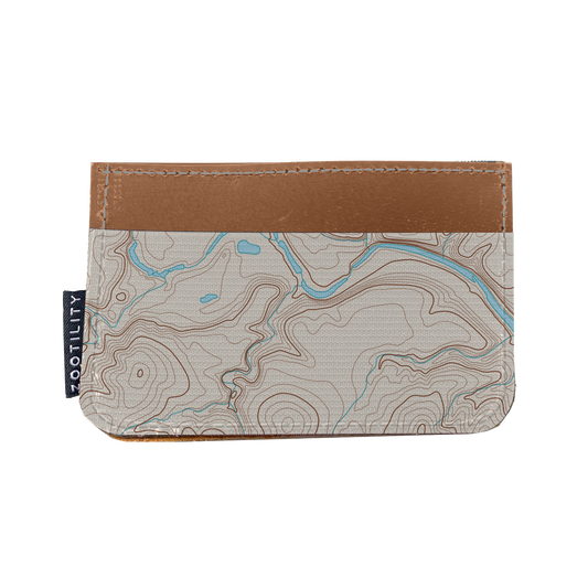 Card Holder Wallet - Prints: No. 90 (Natural Map)