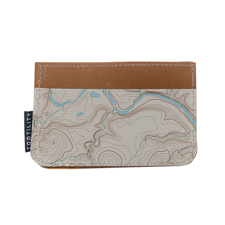 Card Holder Wallet - Prints: No. 90 (Natural Map)
