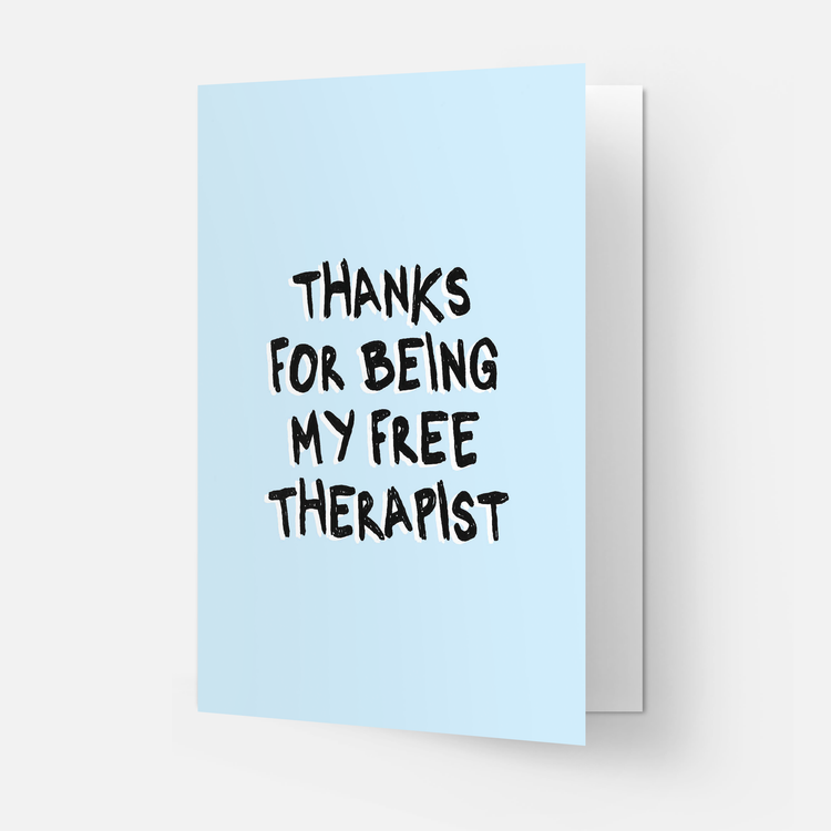Free therapist greeting card: Double