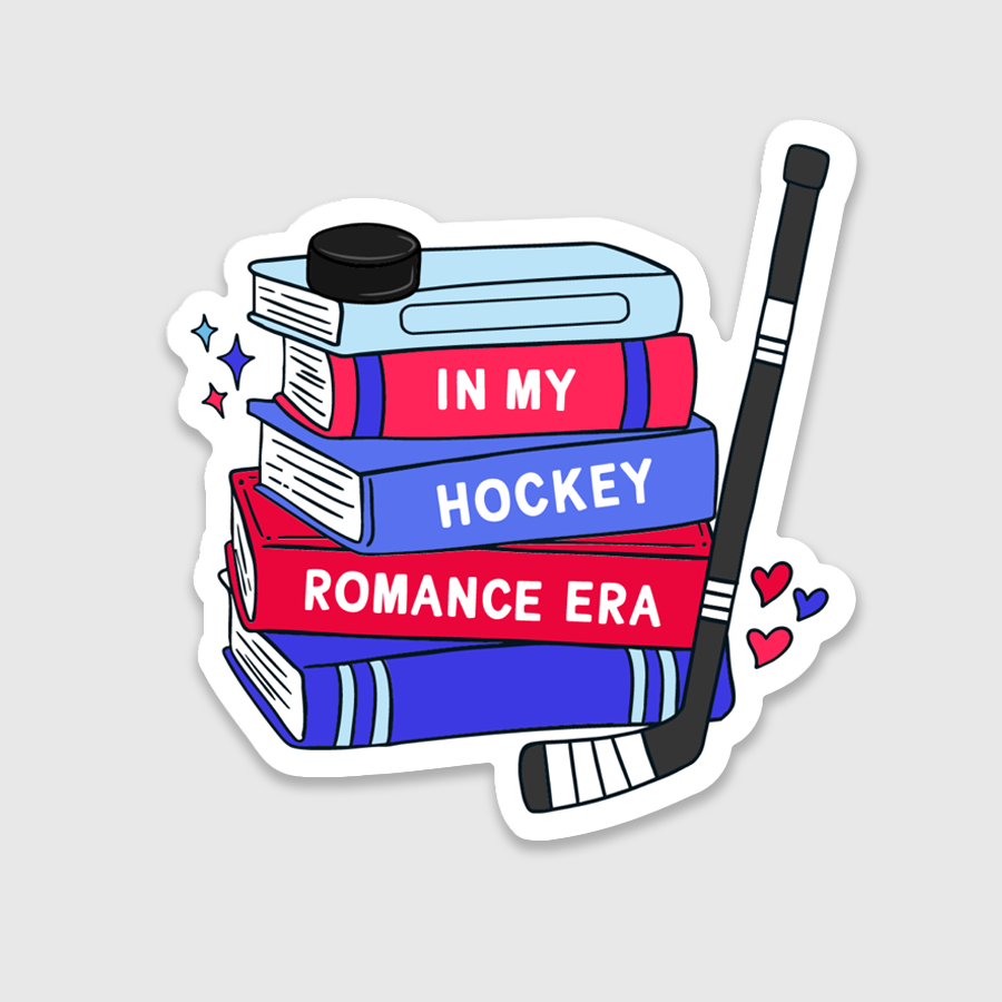 In My Hockey Romance Books Sticker