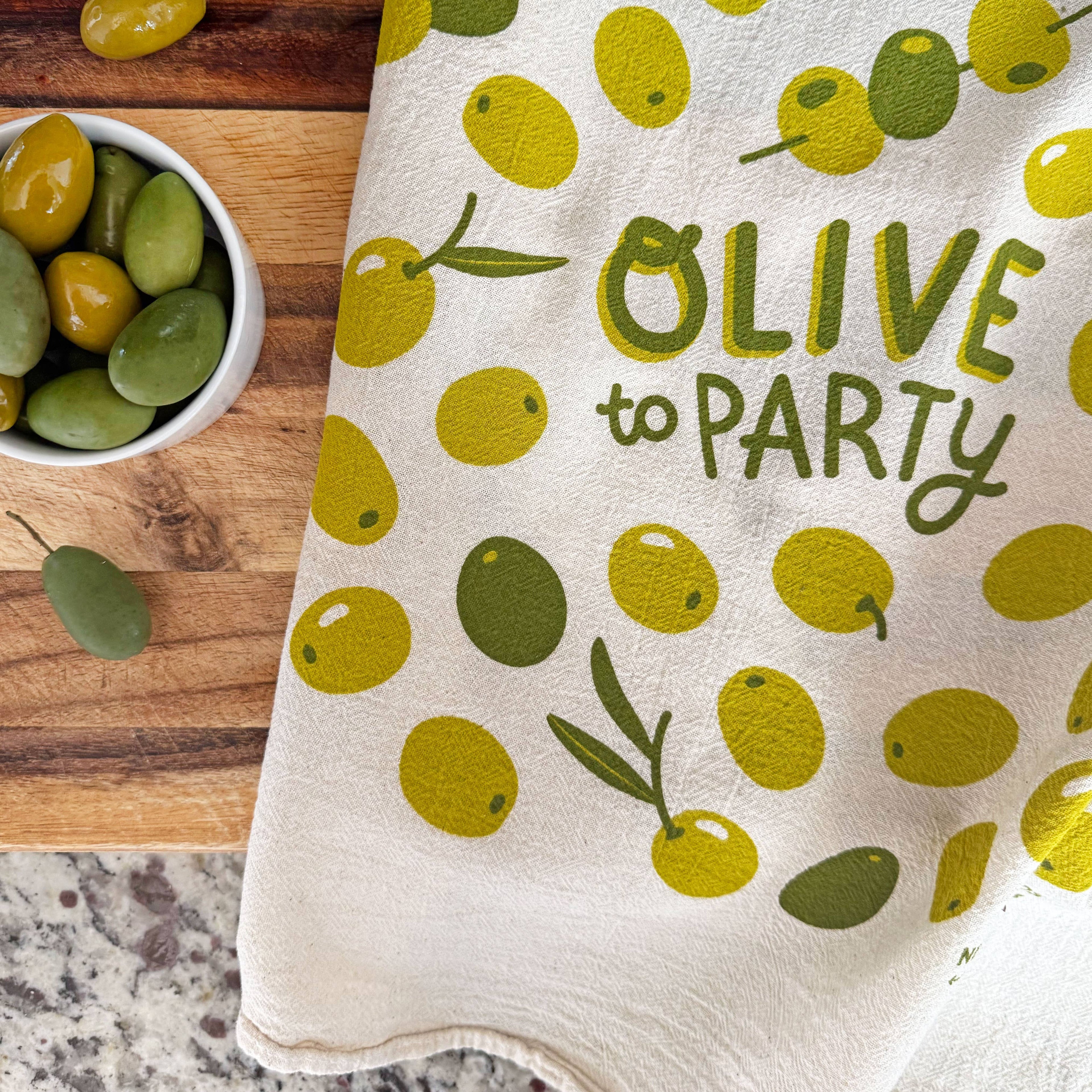 Olives Tea Towel