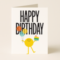 Happy Birthday Card – Cute Character Greeting Card