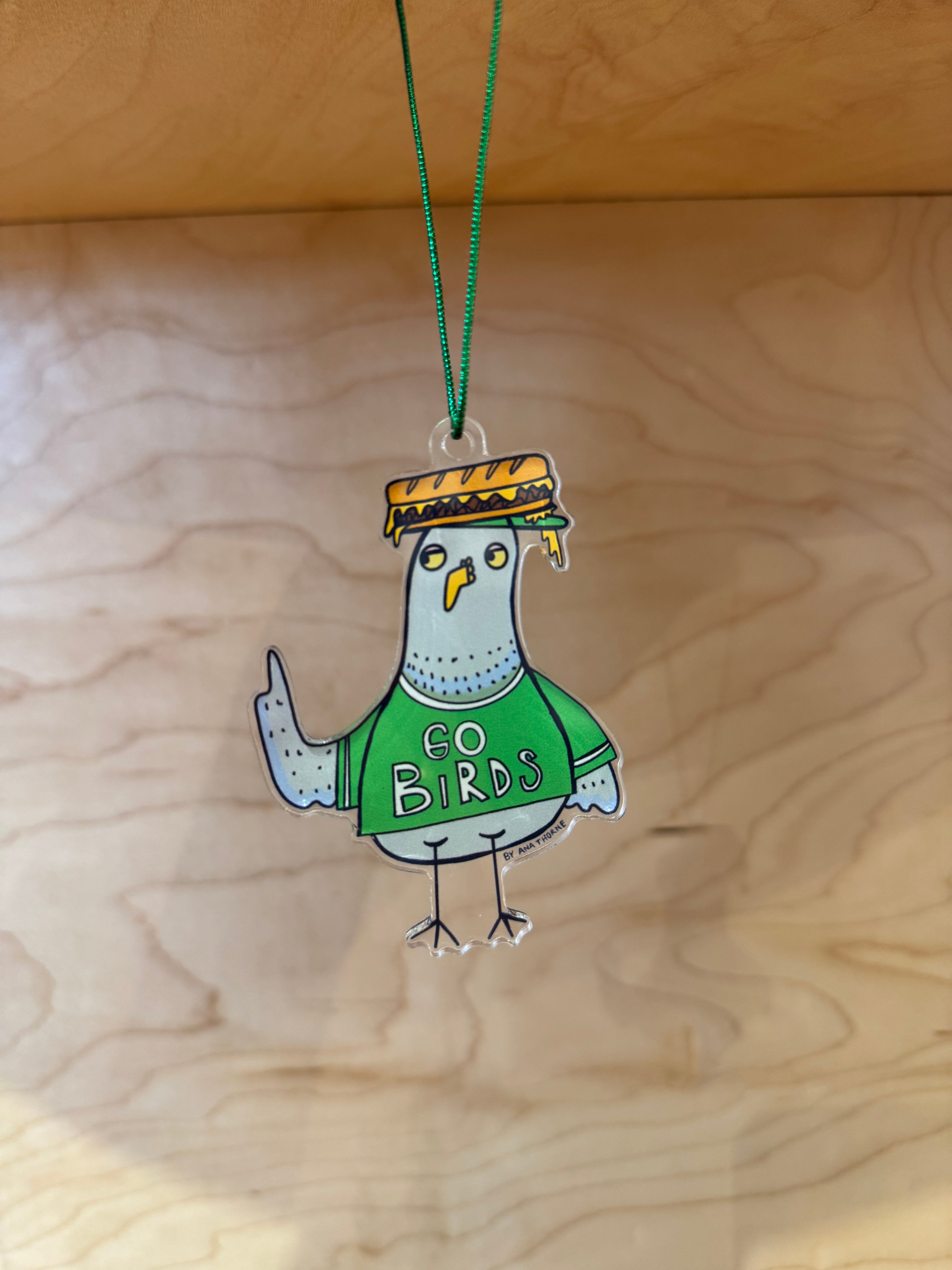 Go Birds Cheesesteak Ornament