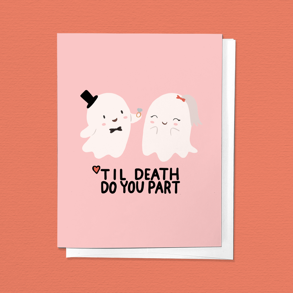 Til Death Do You Part Wedding Congratulations Greeting Card