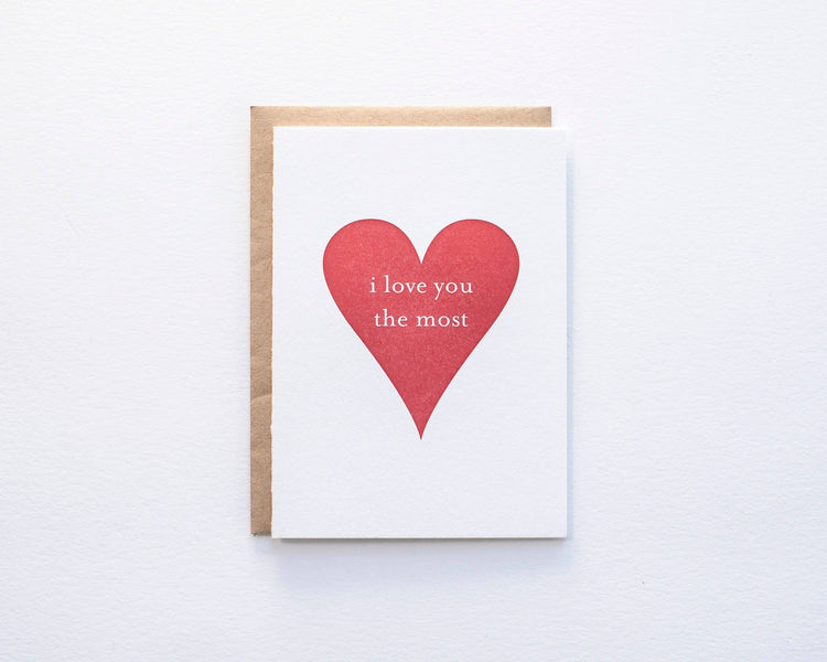 Love You Most Card