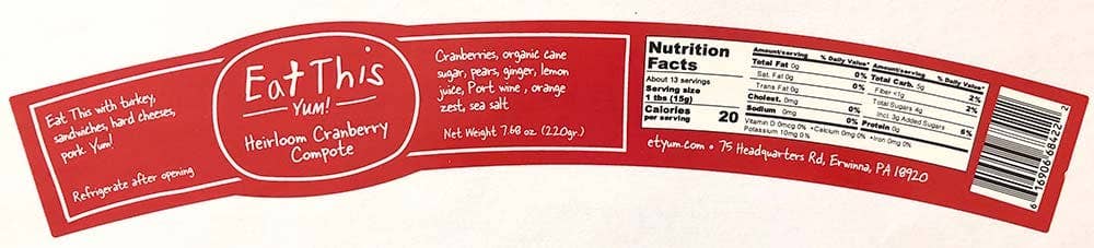 Heirloom Cranberry Compote