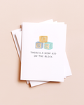 New Kid On The Block Baby Card