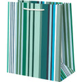 Green Stripes Gift Bag: Medium