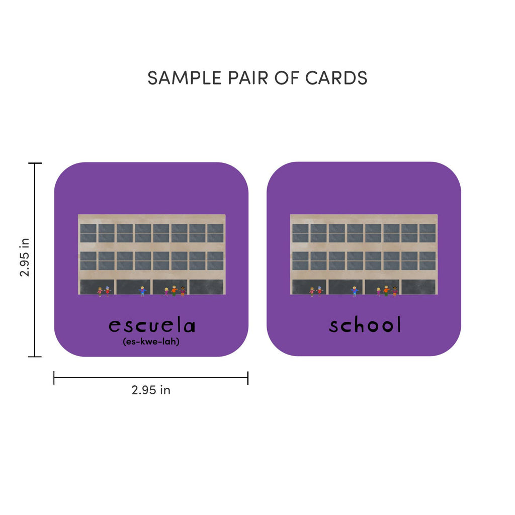 Minilingo Spanish/English Bilingual Flashcards for Kids: Spanish/English