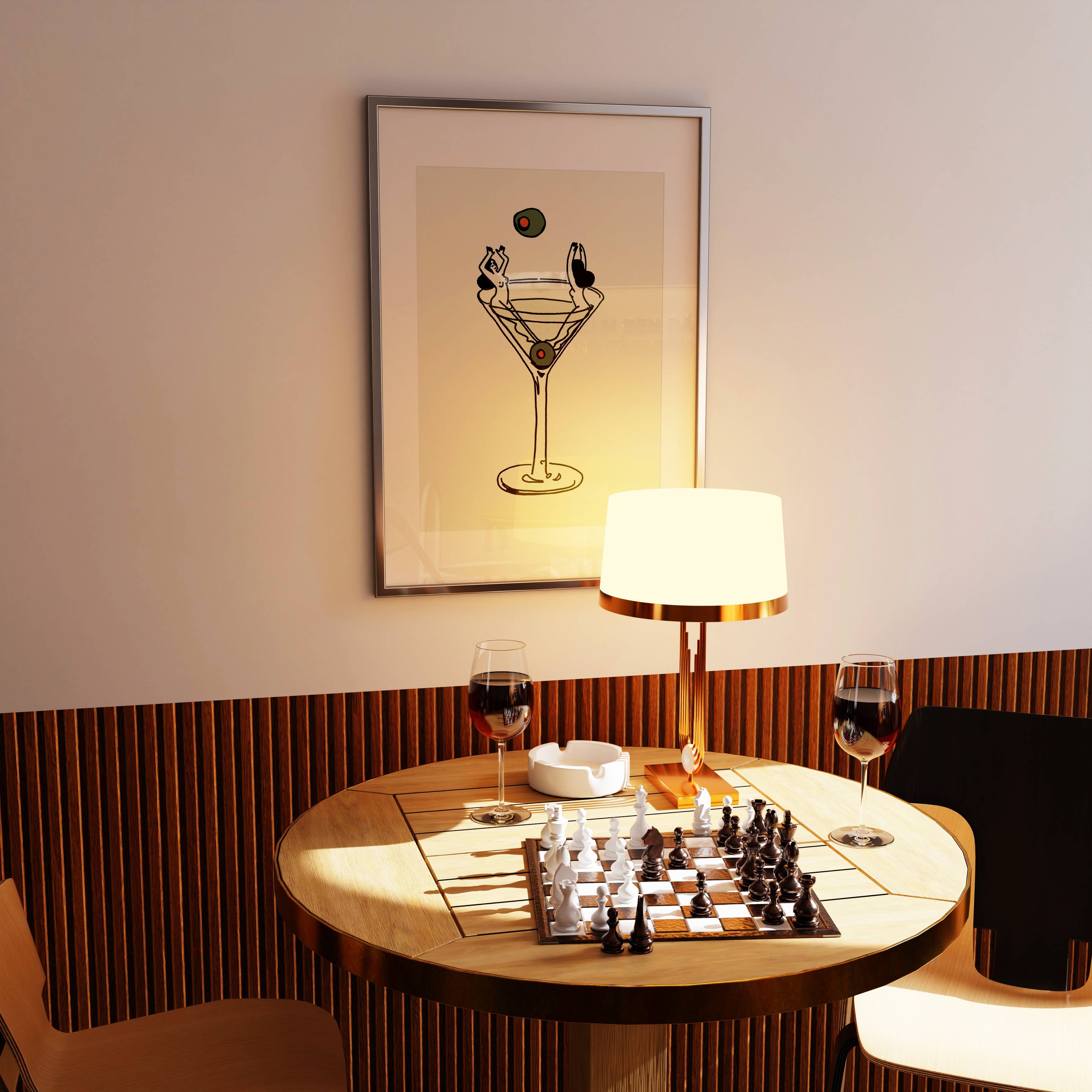 "Martini Girls" Wall Art Print: 8 x 10