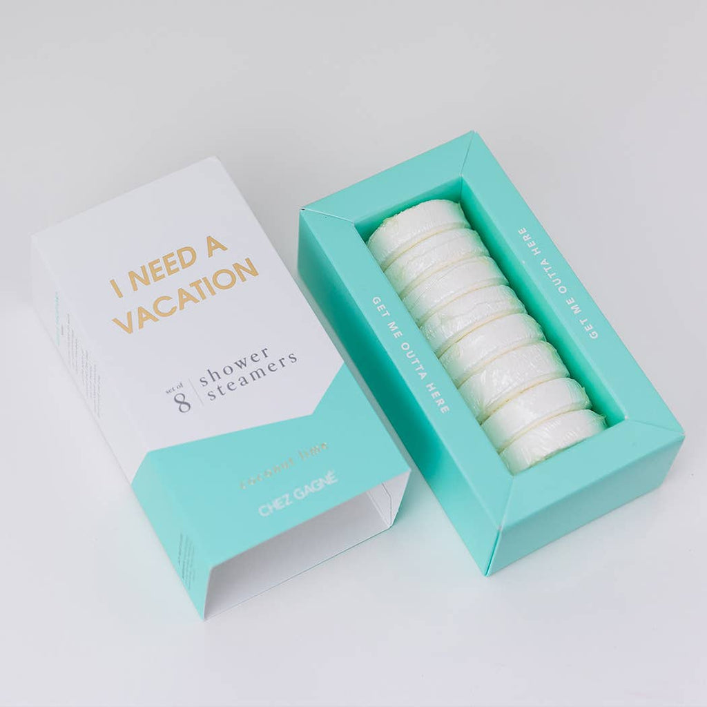 I Need A Vacation Shower Steamers - Coconut Lime - Set of 8
