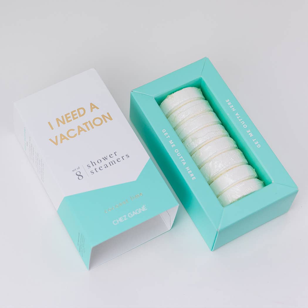 I Need A Vacation Shower Steamers - Coconut Lime - Set of 8