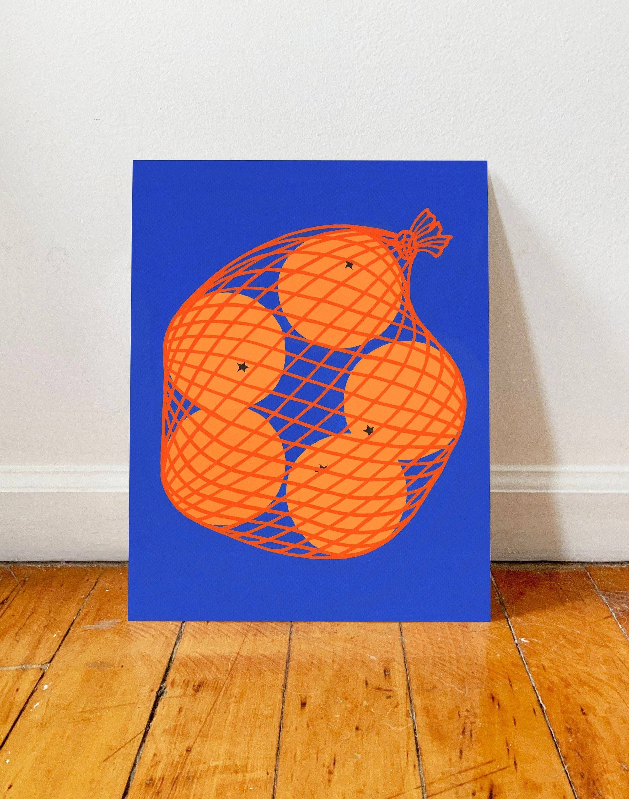 Oranges Print: 8x10 Inches