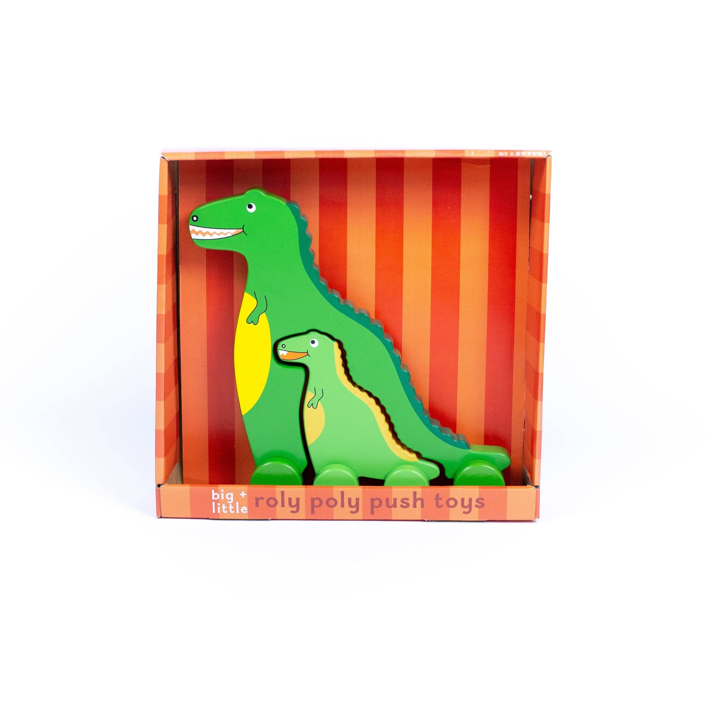 T Rex Dino Big & Little Wooden Roller