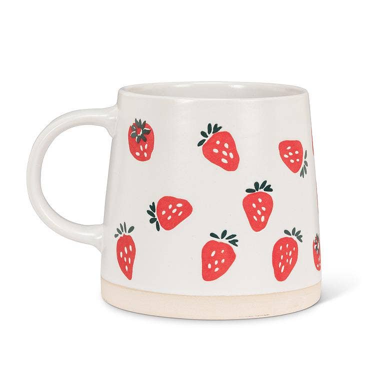 Oversized Mug with Strawberries