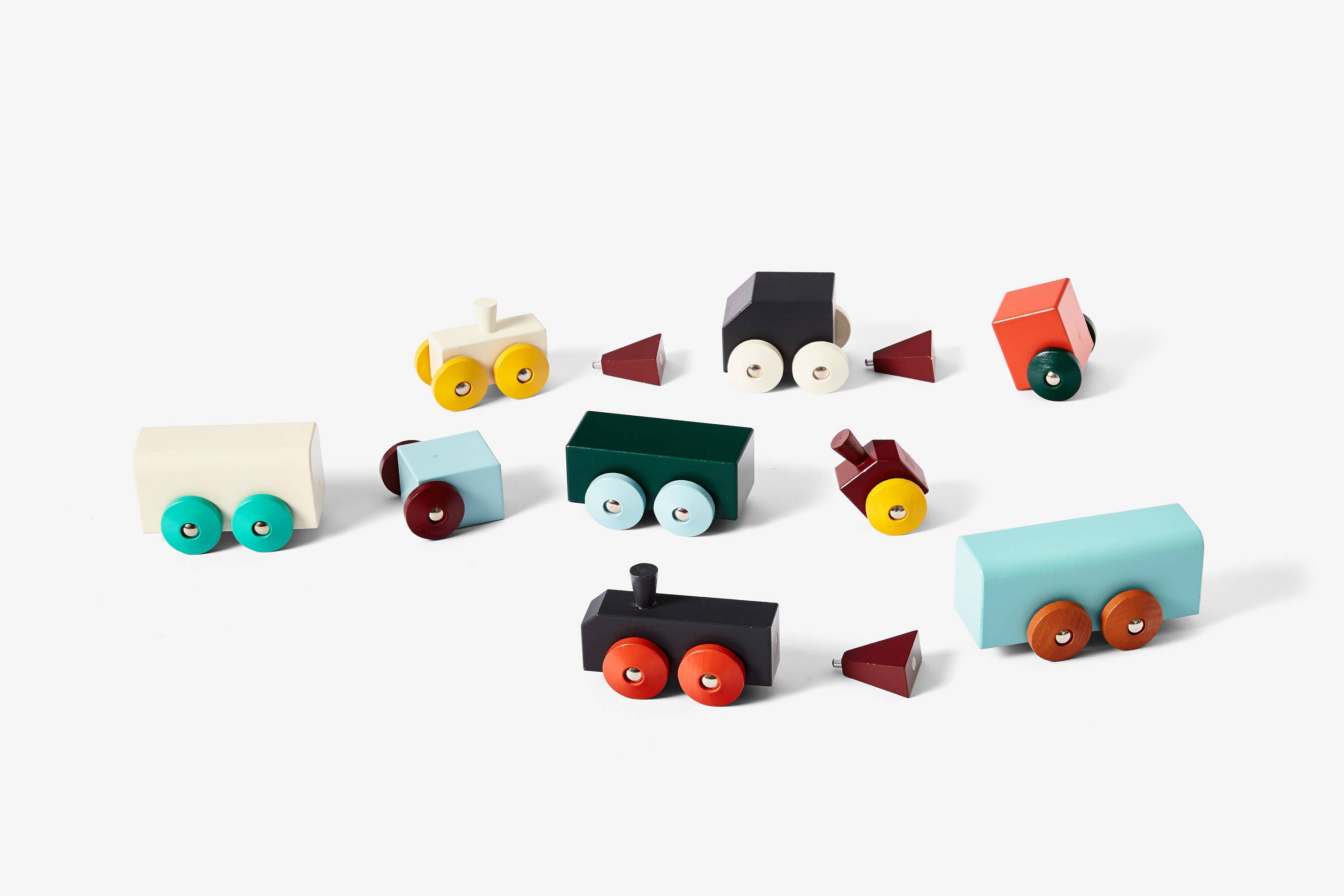 Hovers Trains- Wooden Building Train Set