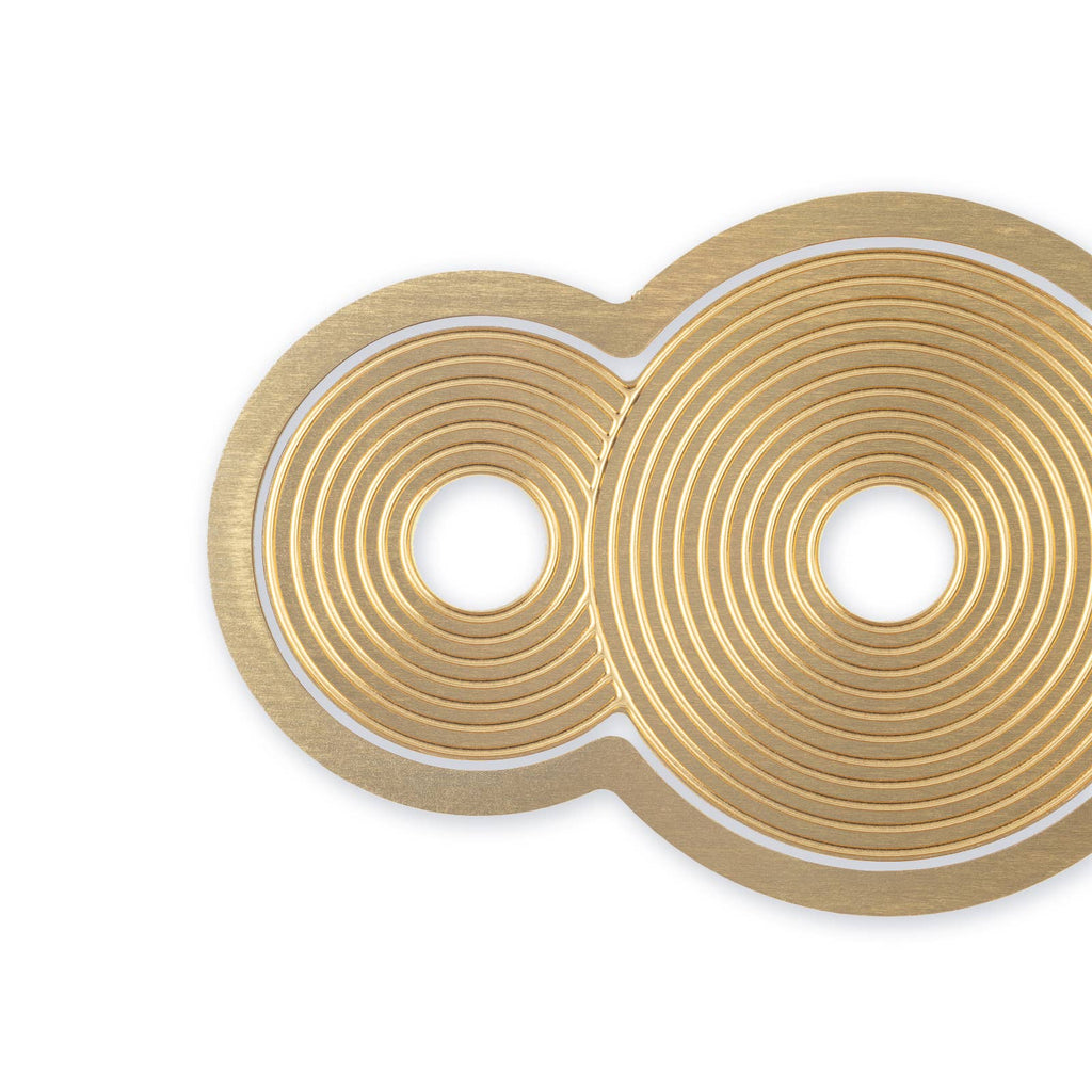 Brass Bookmark - Circlets