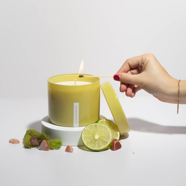 Adventurous | 16oz Soy Candle - Reusable Green Container