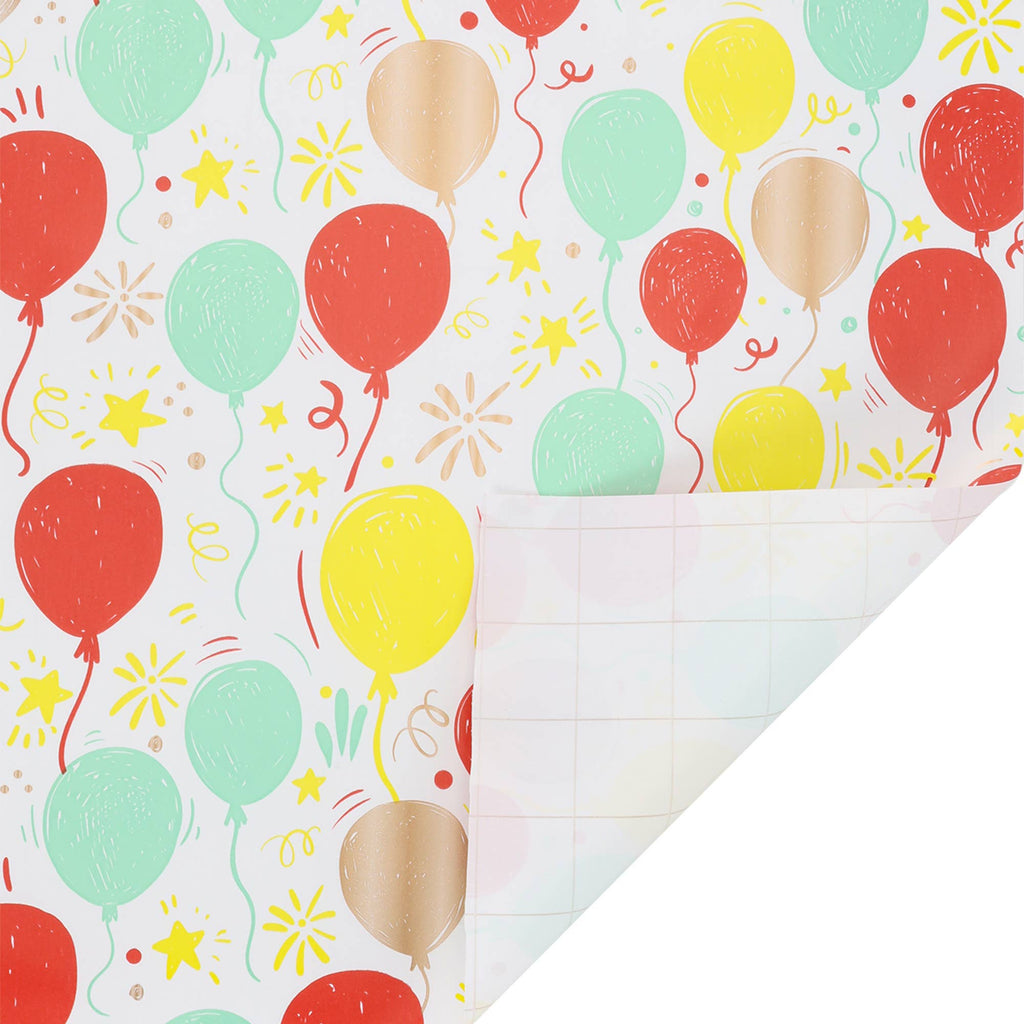 Birthday Balloon 30" x 10' Wrapping Paper